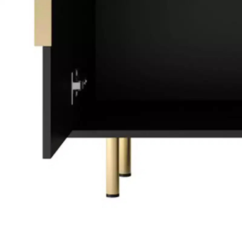 Modern Sideboard Buffet Storage Cabinet With Fluted Doors, Adjustable Shelves, Accent Console Cabinet For Dining Room - Panipeachy