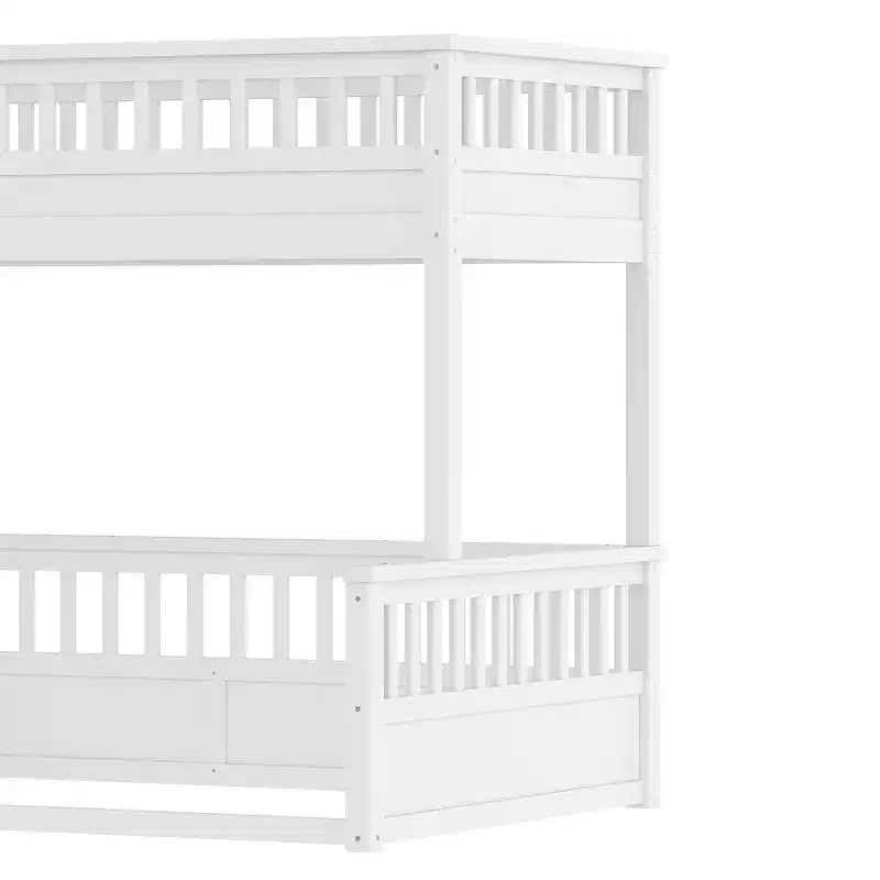 Bellemave Bunk Bed with Ladder and Guardrails,Pine Bunk Bed Frame with Detachable Design for Kids,Teens and Adults