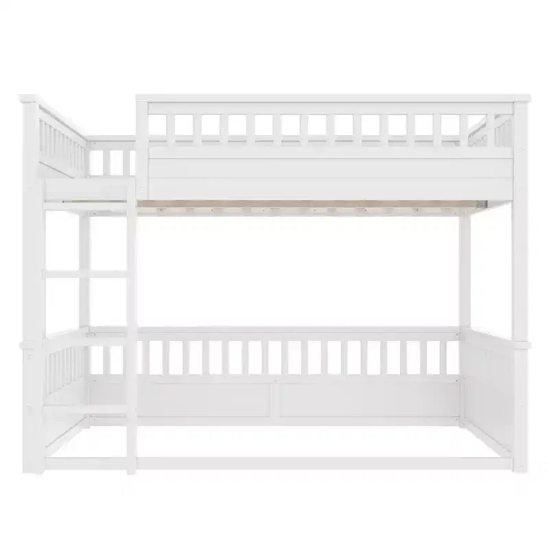 Bellemave Bunk Bed with Ladder and Guardrails,Pine Bunk Bed Frame with Detachable Design for Kids,Teens and Adults