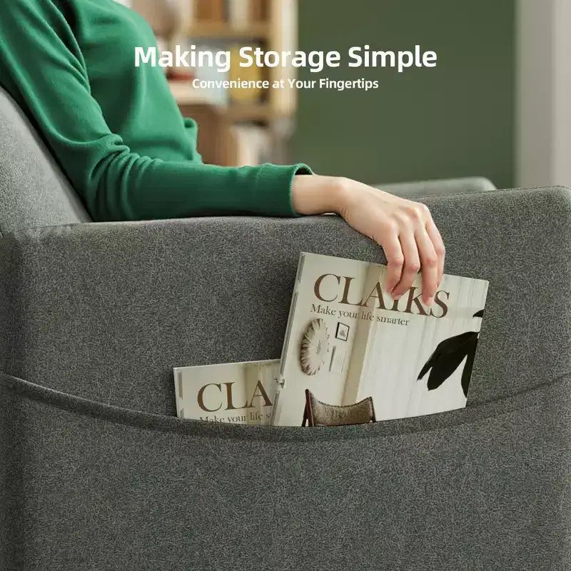 MAYEERTY Power Recliner Chair, Electric Recliner with Footrest, Padded Seat for Small Spaces, Living Room & Home Theater