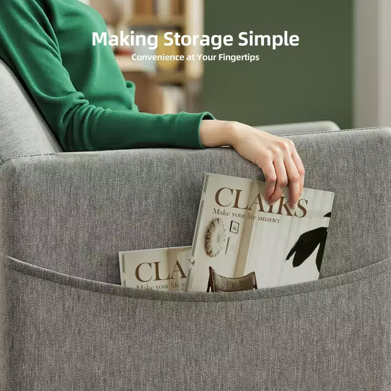 MAYEERTY Power Recliner Chair, Electric Recliner with Footrest, Padded Seat for Small Spaces, Living Room & Home Theater