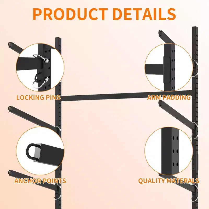 VIYET 41H Freestanding Kayak Storage Rack, Heavy-Duty Adjustable Stand with Lockable Wheels, Holds 3 Kayaks/Canoe/SUP/Surfboard (Black)