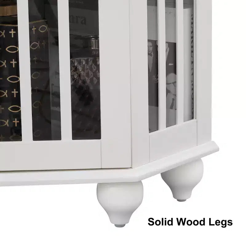 Corner Curio Cabinet with Lights, Glass Display Cabinet Display Case Storage Showcase with Adjustable Shelves, Mirrored Back Panel