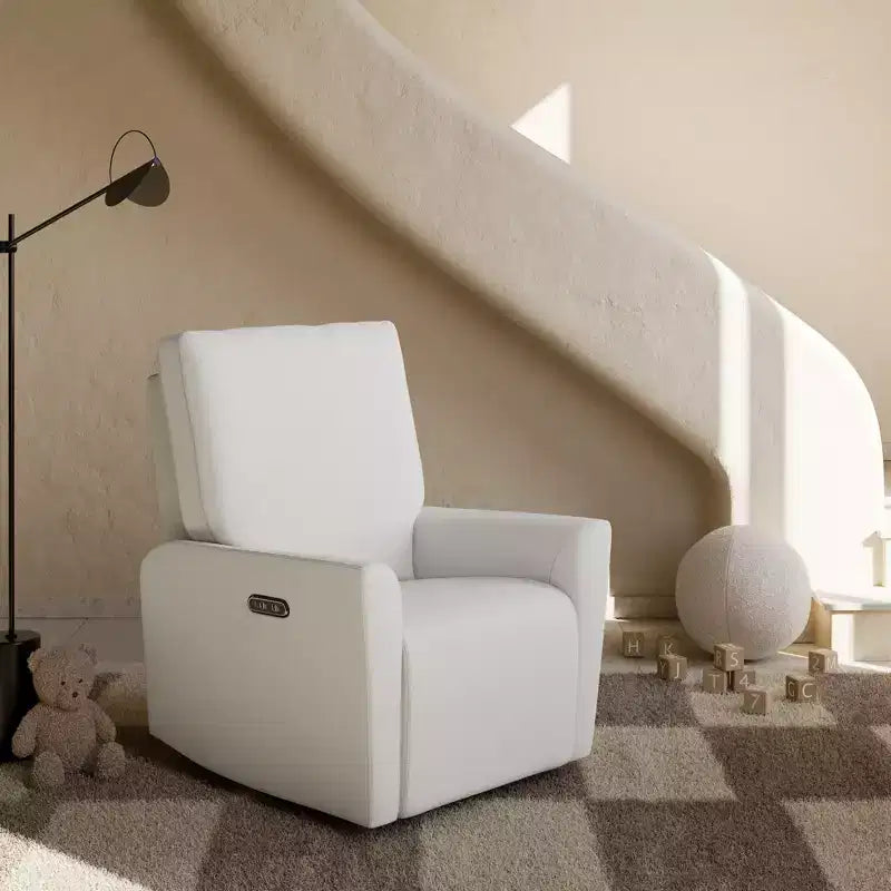 Storkcraft Santorini Deluxe Power Recliner Swivel Glider with Dual USB Charging