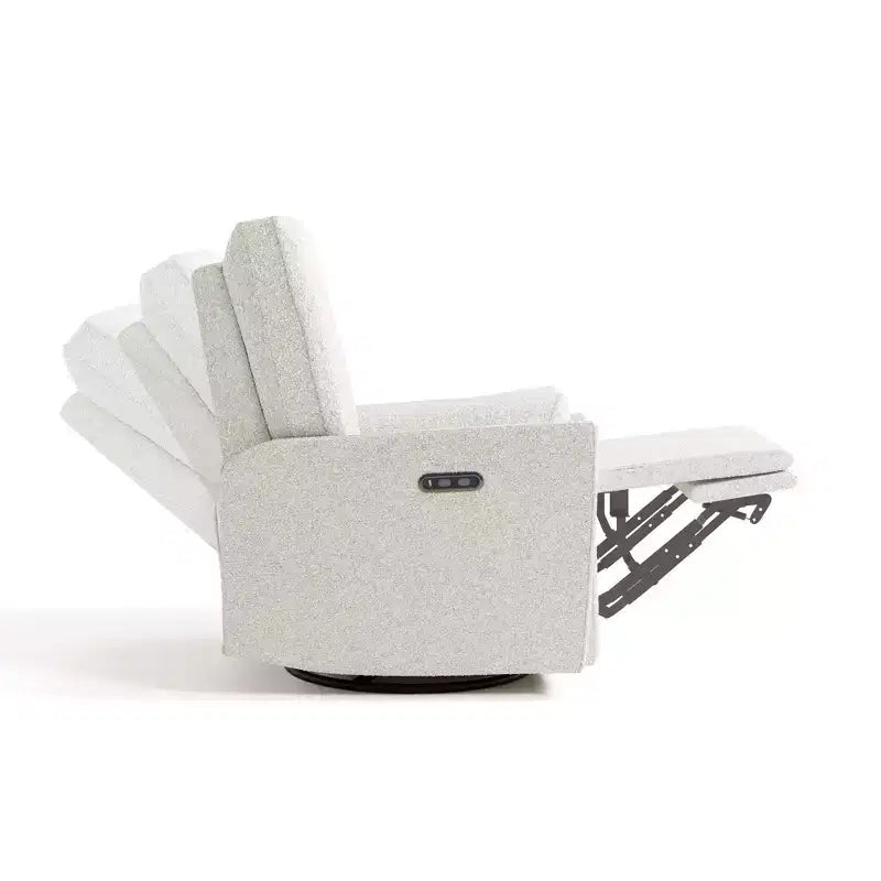 Storkcraft Santorini Deluxe Power Recliner Swivel Glider with Dual USB Charging