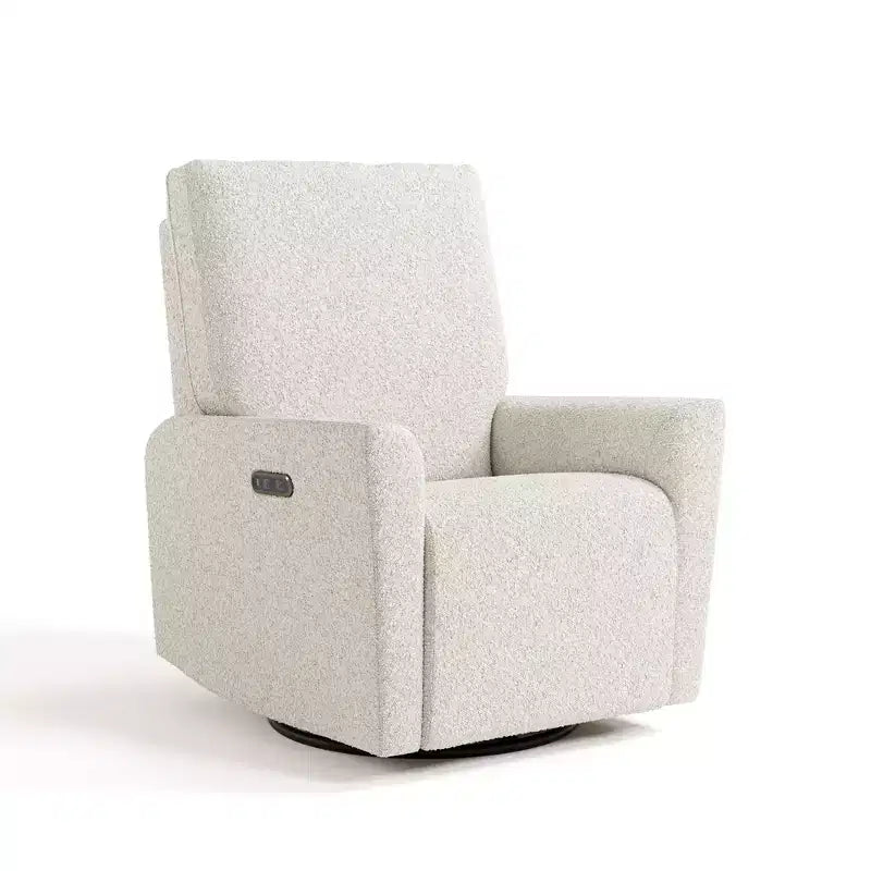 Storkcraft Santorini Deluxe Power Recliner Swivel Glider with Dual USB Charging