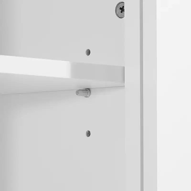 GDFStudio Eleanor Retro Wood Storage Cabinet with Adjustable Shelves, Three Drawers and Three Enclosed Cabinets
