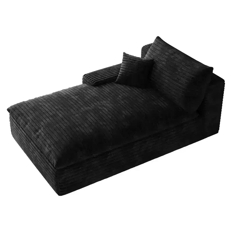 MAYEERTY 4-Piece Modern Tufted Dining Chair, Linen Upholstered, Black Rubber Wood Legs