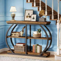 Console Table, 3-Tier Sofa Entryway Table with Storage Shelves