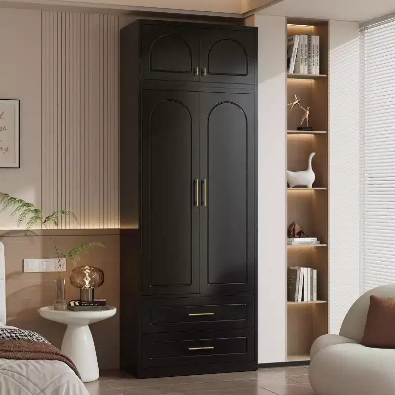BALHAM TRADE-86 Inch Tall Wardrobe Closet with Doors Metal Armoire Cabinet for Bedroom