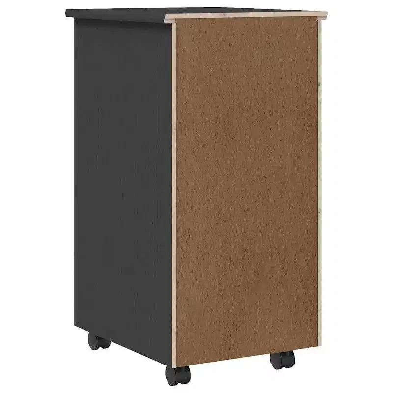 vidaXL MOSS 6-Drawer Chest with Wheels, Solid Pinewood
