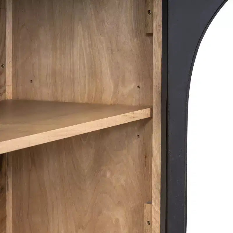 Luxystar 4-Door Storage Buffet Cabinet with Adjustable Shelves for Kitchen, Dining Room and Living Room