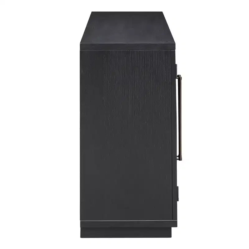 Luxystar 4-Door Storage Buffet Cabinet with Adjustable Shelves for Kitchen, Dining Room and Living Room