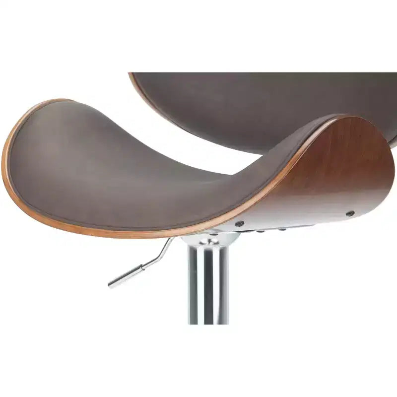 Avondale Mid Century Modern 33 inch Bentwood Adjustable Swivel Bar Stool