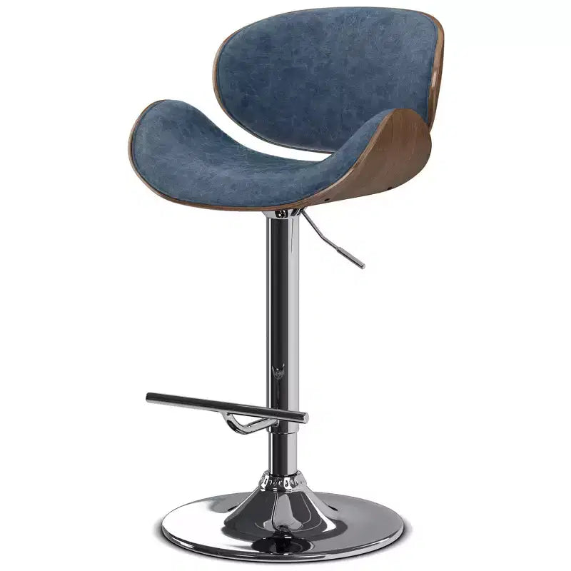 Avondale Mid Century Modern 33 inch Bentwood Adjustable Swivel Bar Stool