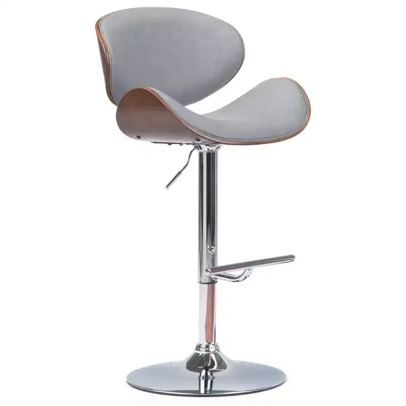 Avondale Mid Century Modern 33 inch Bentwood Adjustable Swivel Bar Stool