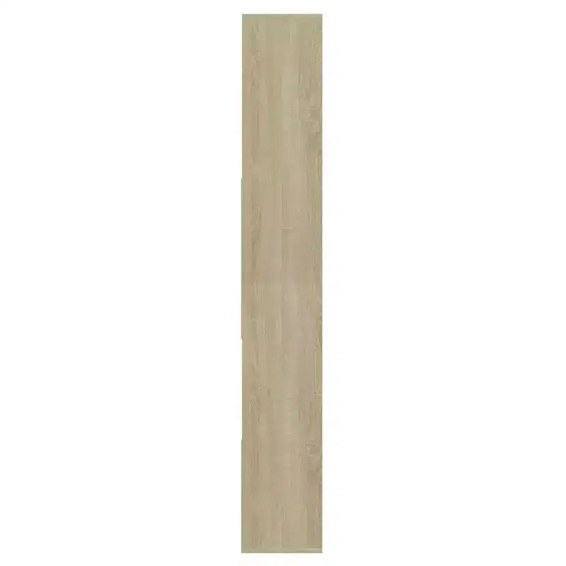 vidaXL Book Cabinet White and Sonoma Oak Engineered Wood