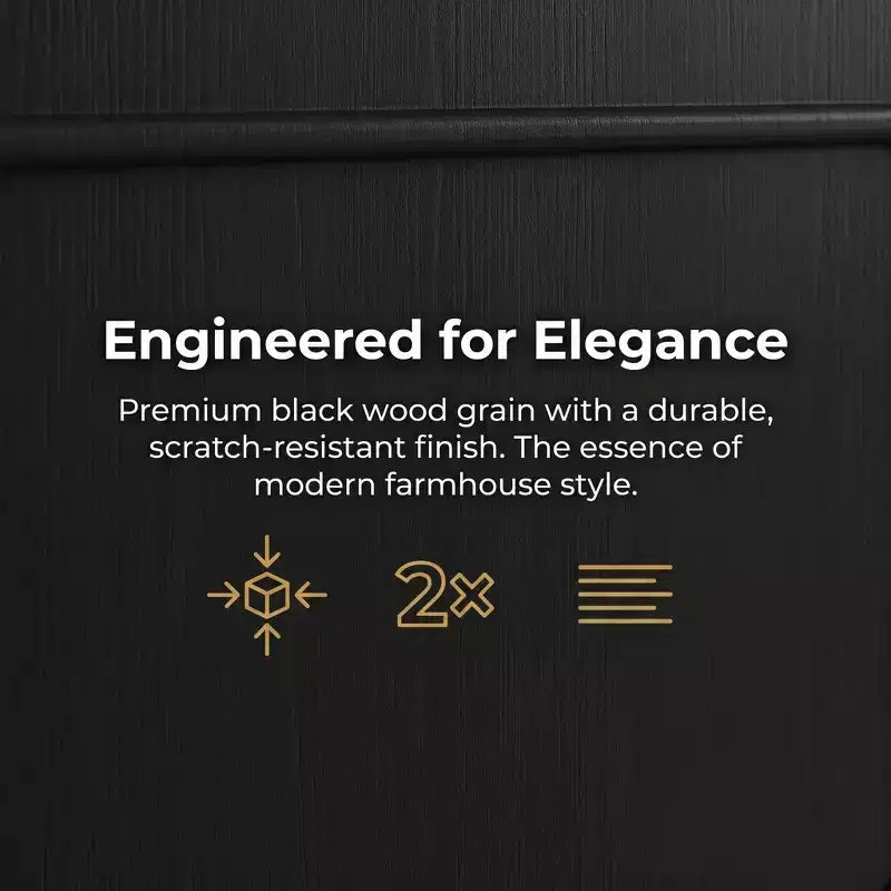 Laukingdom 47 Wooden Shoe Cabinet with 4 Flip Drawers & 2 Storage Drawers, Farmhouse Style, 1pc