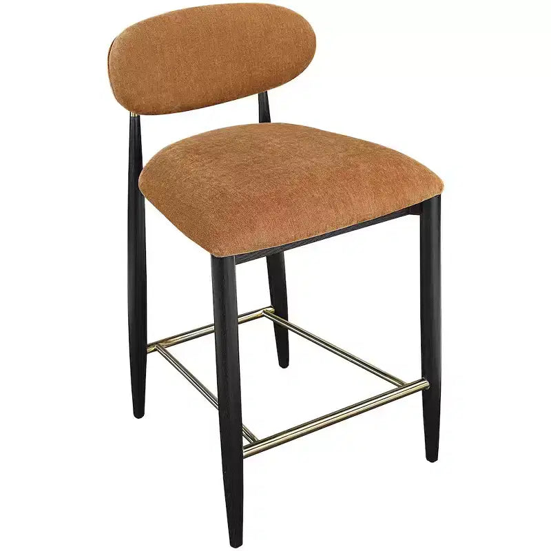 Meridian Furniture Riccio Black Finish Performance Fabric Counter Stool