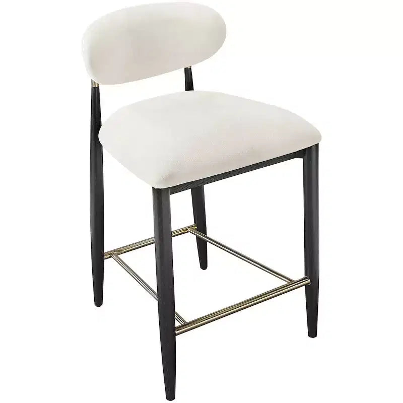 Meridian Furniture Riccio Black Finish Performance Fabric Counter Stool