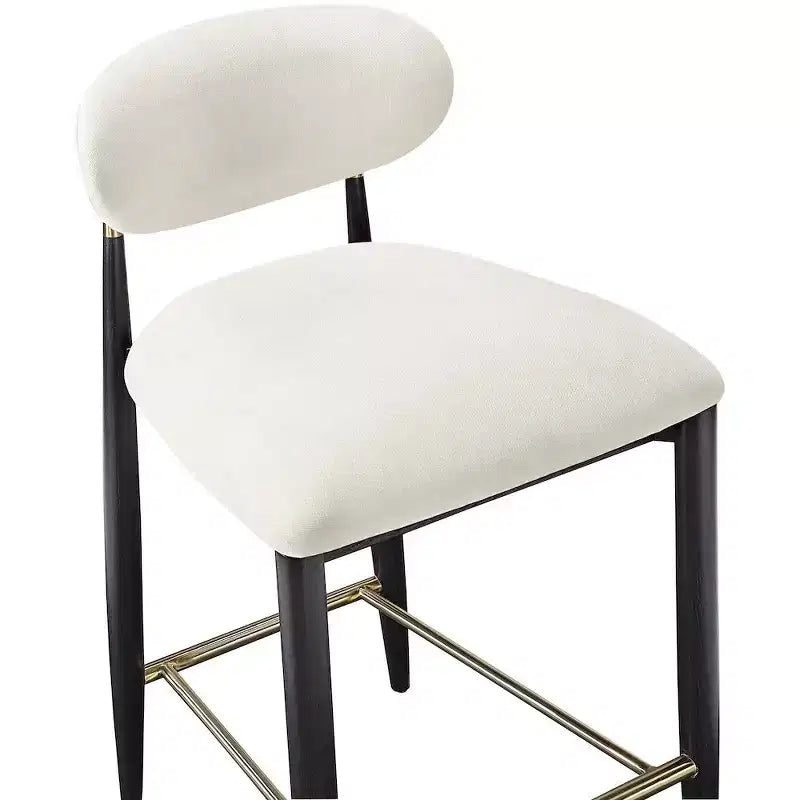 Meridian Furniture Riccio Black Finish Performance Fabric Counter Stool