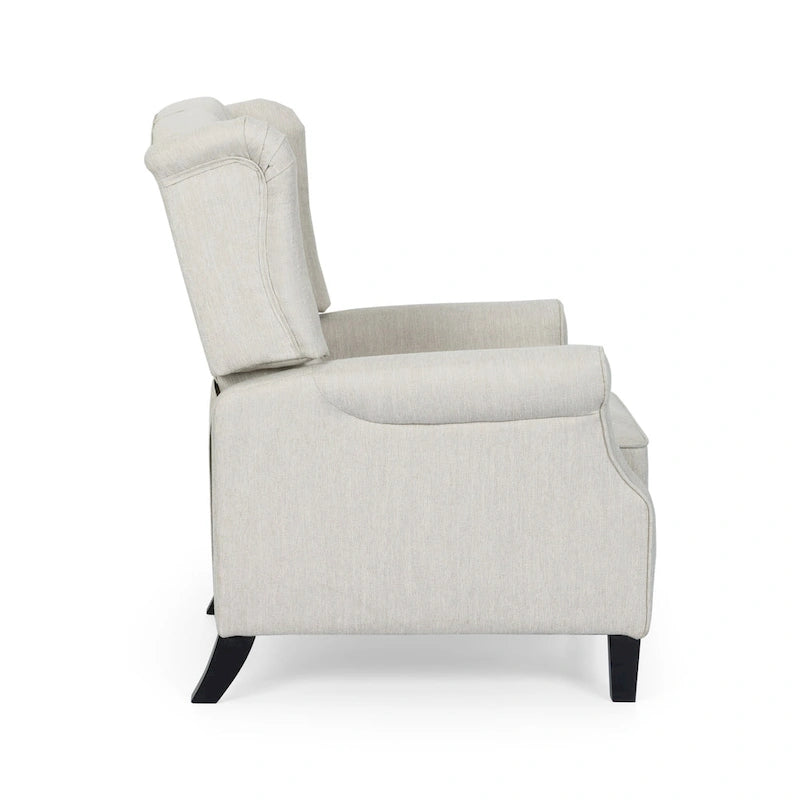 Push Back Recliner with Wingback, Modern and cozy recliner chair