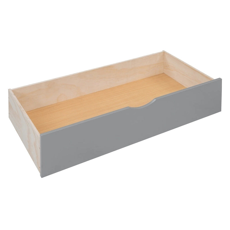 Modern Full Size Wood Daybed Storage Platform Bed Frame with All-in-One Cabinet, 2 Drawers and Shelf