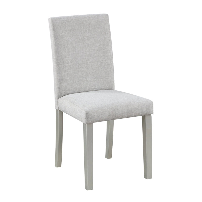 Dining Chairs Set of 2, Modern Kitchen & Dining Room Chairs, Upholstered Linen Cushion Seat and Rubber Wood Legs