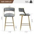 26 Counter Height Bar Stools Corduroy Kitchen Island (Set of 2)