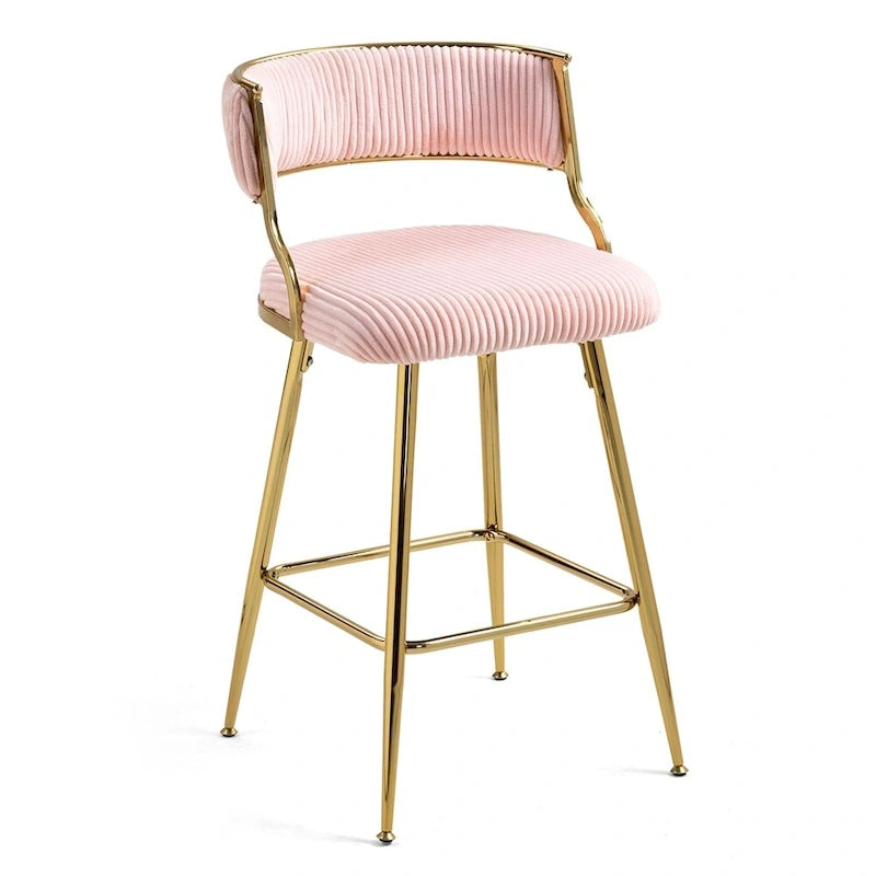 26 Counter Height Bar Stools Corduroy Kitchen Island (Set of 2)