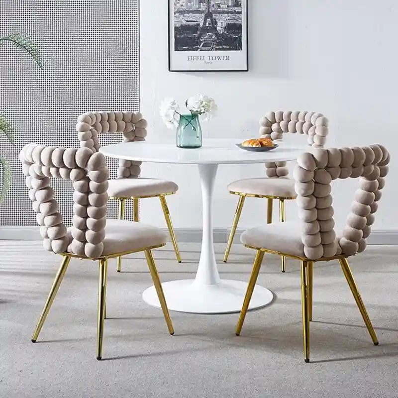 22.04 Accent Chairs with Iron Legs (Set of 2)