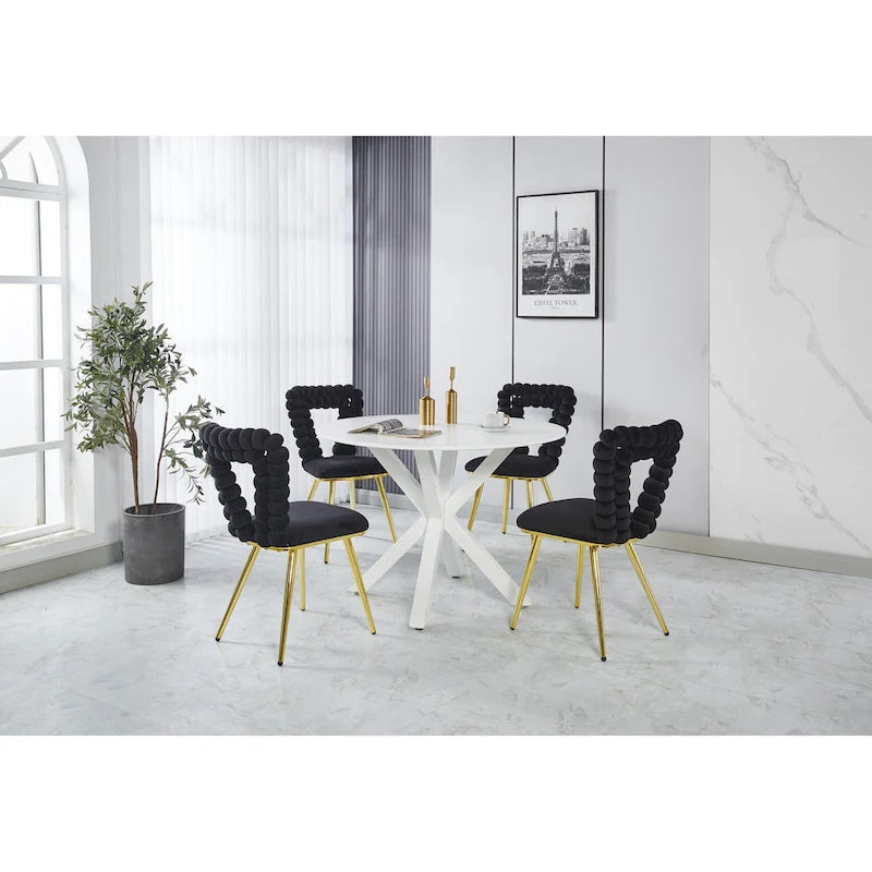 22.04 Accent Chairs with Iron Legs (Set of 2)
