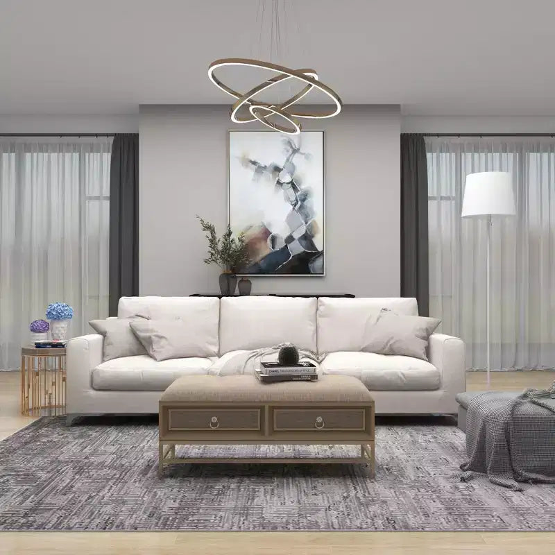 Contemporary Linen Storage Bench Beige - Olivia & May: Tufted Upholstered, Iron & Wood Frame, Stainless Steel Legs, 2-Seater