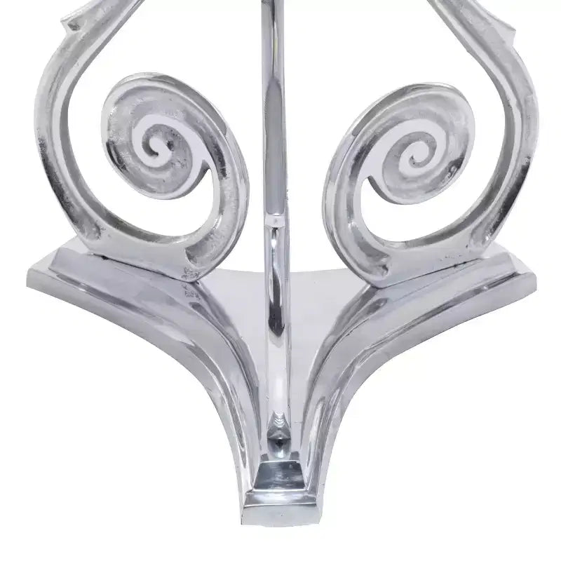 Traditional Aluminum Coffee Table Silver Fox - Olivia & May: Elegant Indoor, No Assembly Required