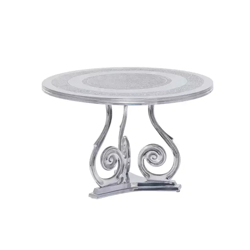 Traditional Aluminum Coffee Table Silver Fox - Olivia & May: Elegant Indoor, No Assembly Required