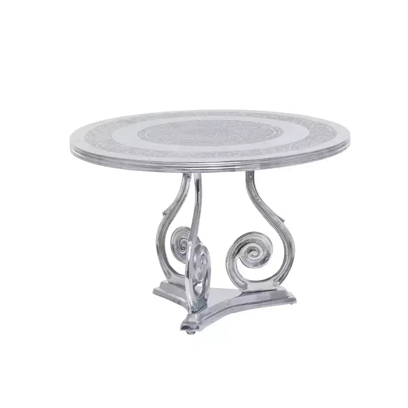 Traditional Aluminum Coffee Table Silver Fox - Olivia & May: Elegant Indoor, No Assembly Required