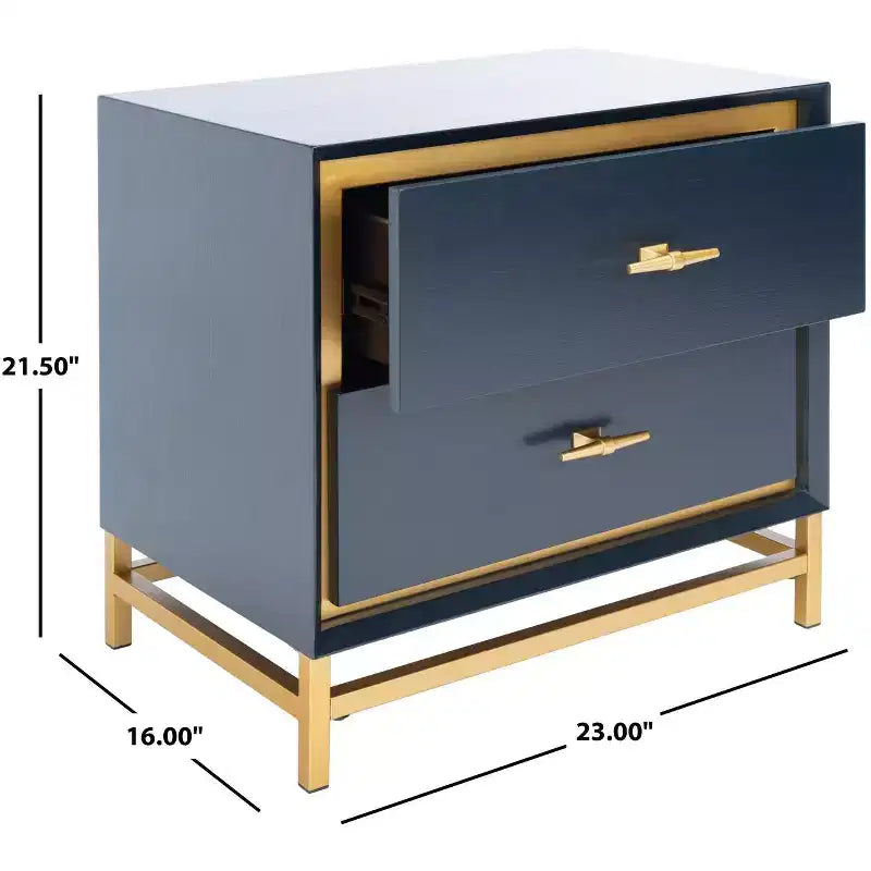 Fenno 2 Drawer Nightstand - NST6401 - Safavieh