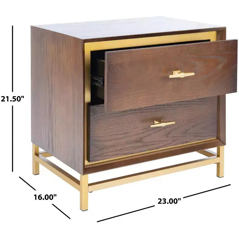 Fenno 2 Drawer Nightstand - NST6401 - Safavieh