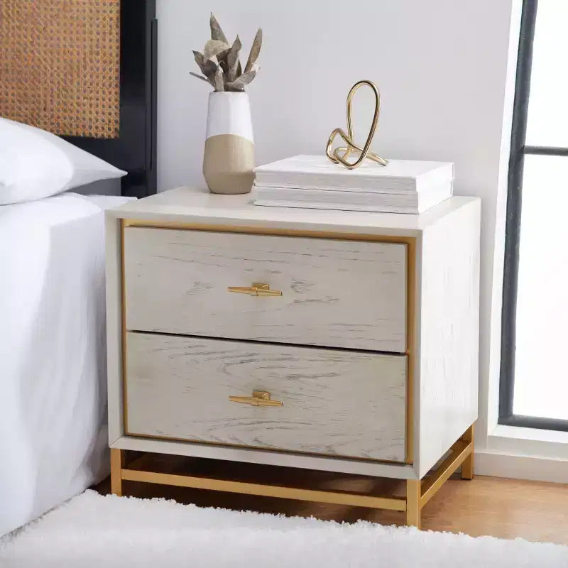 Fenno 2 Drawer Nightstand - NST6401 - Safavieh