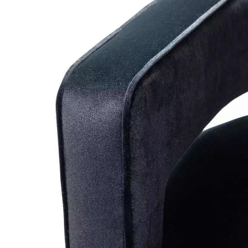 Velvet Edise Swivel Barrel Chair Living Room Accent Chair with Metal Base | Karat Home