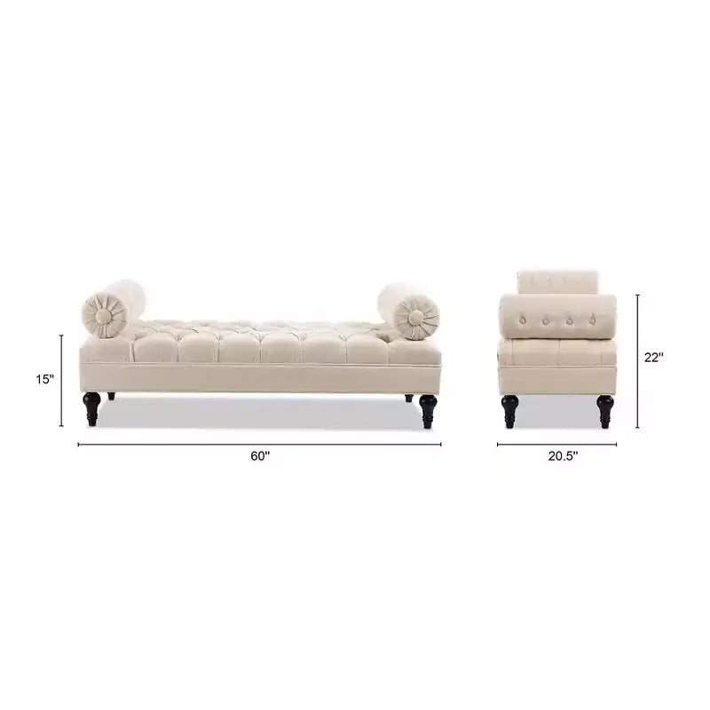 Jennifer Taylor Home Lewis Bolster Arm Entryway Bench
