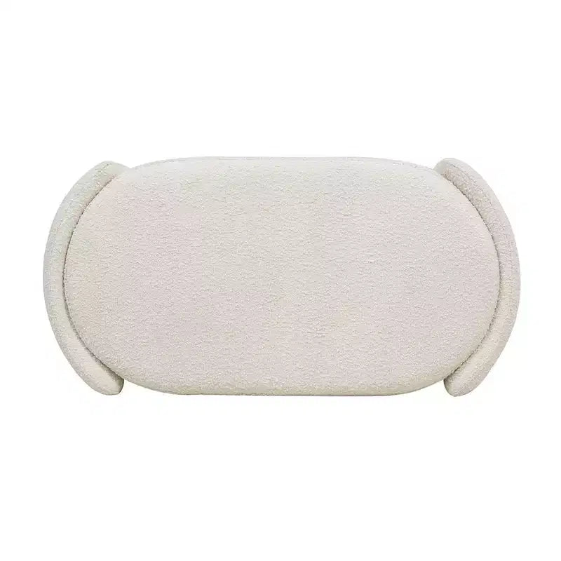 Jennifer Taylor Home Fuji 43 Upholstered Oval Storage Bench