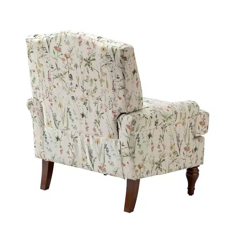 Dani comfy Livingroom Armchair with Solid Wood Legs | KARAT HOME