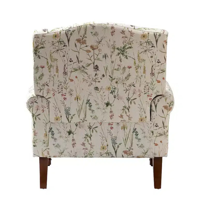 Dani comfy Livingroom Armchair with Solid Wood Legs | KARAT HOME