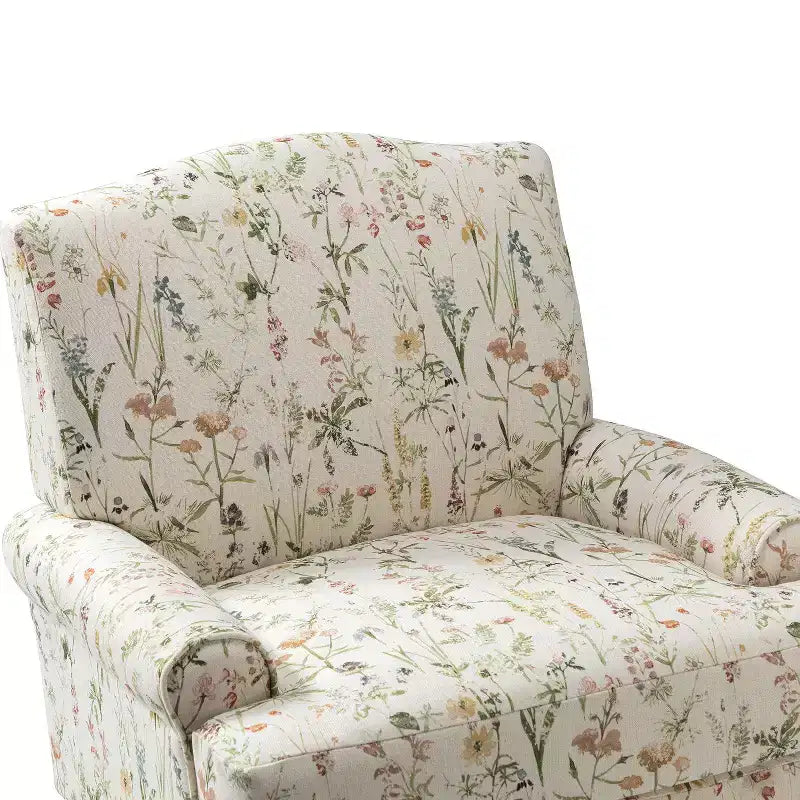 Dani comfy Livingroom Armchair with Solid Wood Legs | KARAT HOME