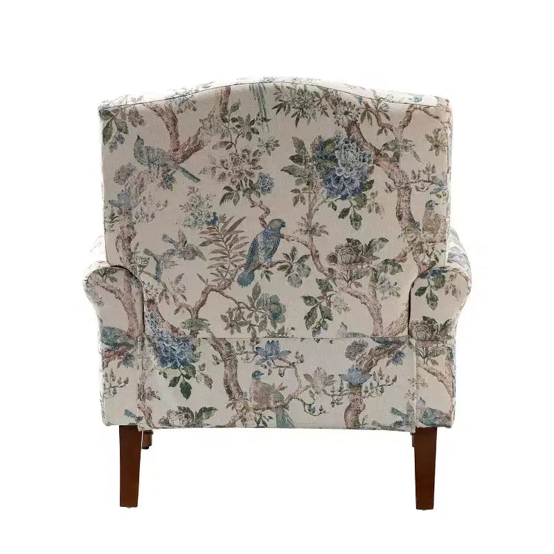 Dani comfy Livingroom Armchair with Solid Wood Legs | KARAT HOME