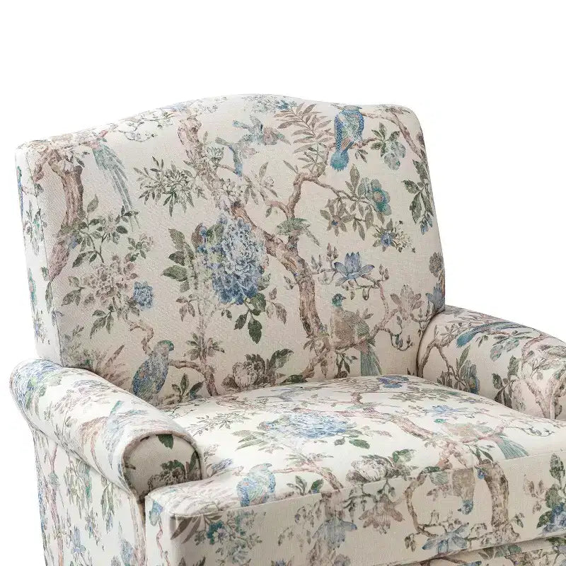 Dani comfy Livingroom Armchair with Solid Wood Legs | KARAT HOME