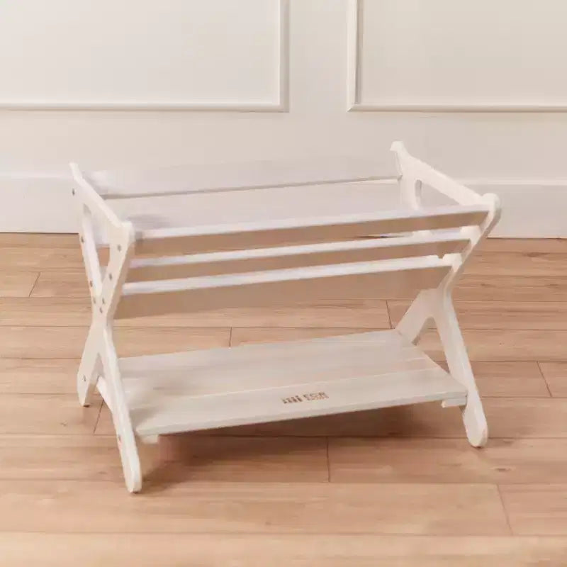 ECR4Kids Wooden Book Caddy with Lower Storage Shelf, Childrens Furniture, Childrens Furniture
