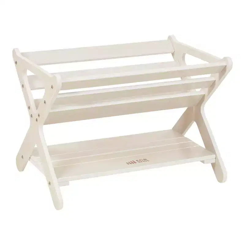 ECR4Kids Wooden Book Caddy with Lower Storage Shelf, Childrens Furniture, Childrens Furniture