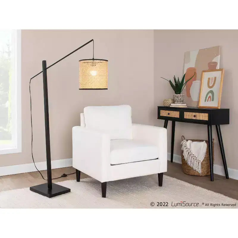 Wendy Arm Chair Polyester/Wood - LumiSource